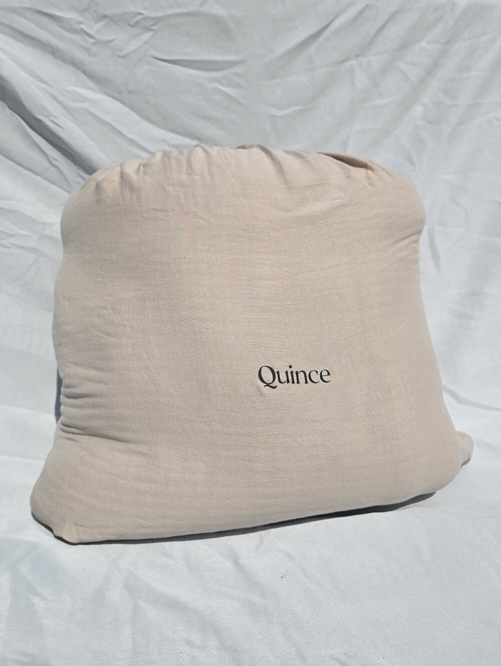 Quince King Ribbed Organic Cotton Coverlet Sham Set SAND DISCONTINUED COLOR